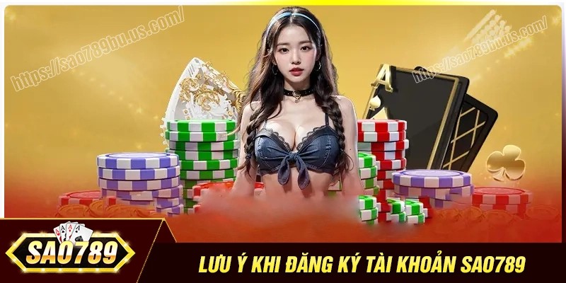 Lưu ý quan trọng khi thực hiện đăng ký Sao789